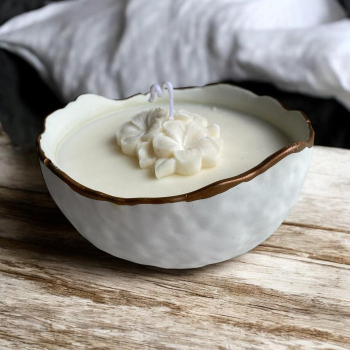 Hand Poured and handcrafted Soy massage candles