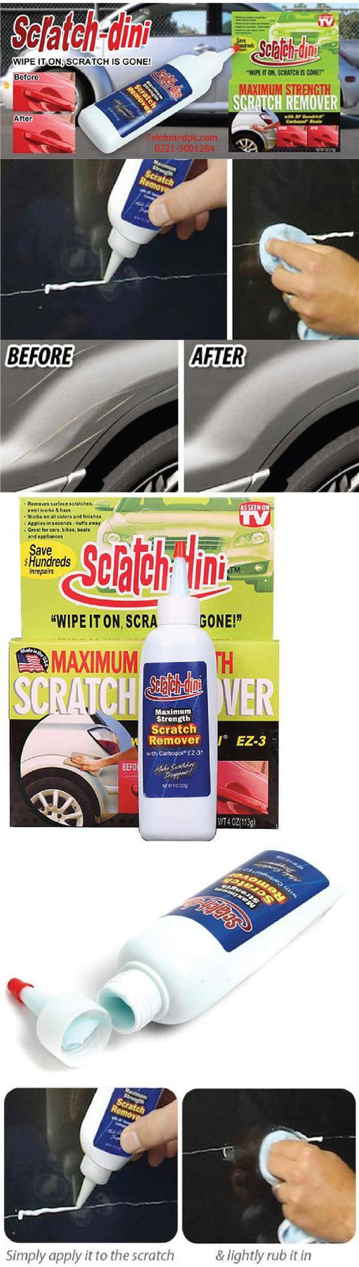 Maximum Strength Scratch Remover for Cars and Appliances_1