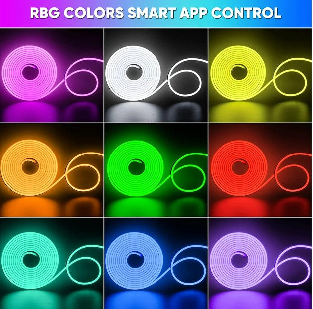 3M Silicone Strip Light Seven Color Led Neon Soft 12V Low Voltage Waterproof Strip Light - Bluetooth w/out voice_2