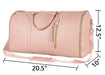 Large folding suit bag, large capacity, handheld clothing, luggage bag - Black/Brown_3