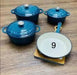 Cast Iron Pot Set 7pcs - Royal Blue_0