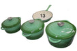 Cast Iron Pot Set 7pcs - Green_0