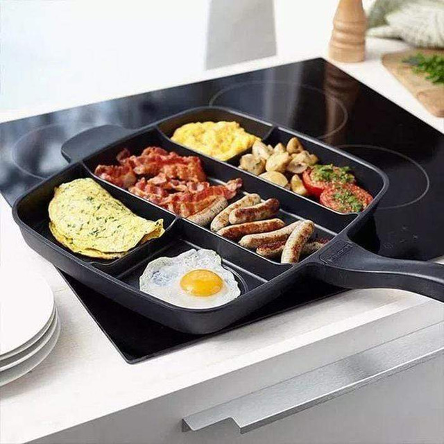 Nonstick 5-in-1 Magic Pan with Dividers — DigiMall