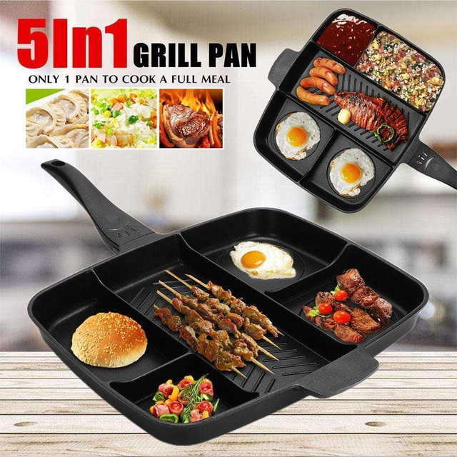 Nonstick 5-in-1 Magic Pan with Dividers
