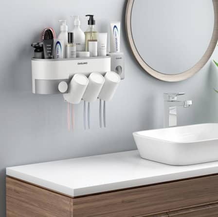 Toothbrush Rack Wall-mounted Storage — DigiMall