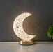 Crystal Rechargeable Table Desk Lamp - Moon Shape_0