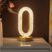 Crystal Rechargeable Table Desk Lamp - O Shape_0